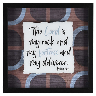 Framed Wall Art The Lord Is My Rock