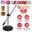 5 Core Desk Microphone Stand Height and Angle Adjustable Desktop Mic Stand Table Mic Holder with Round Metal Base