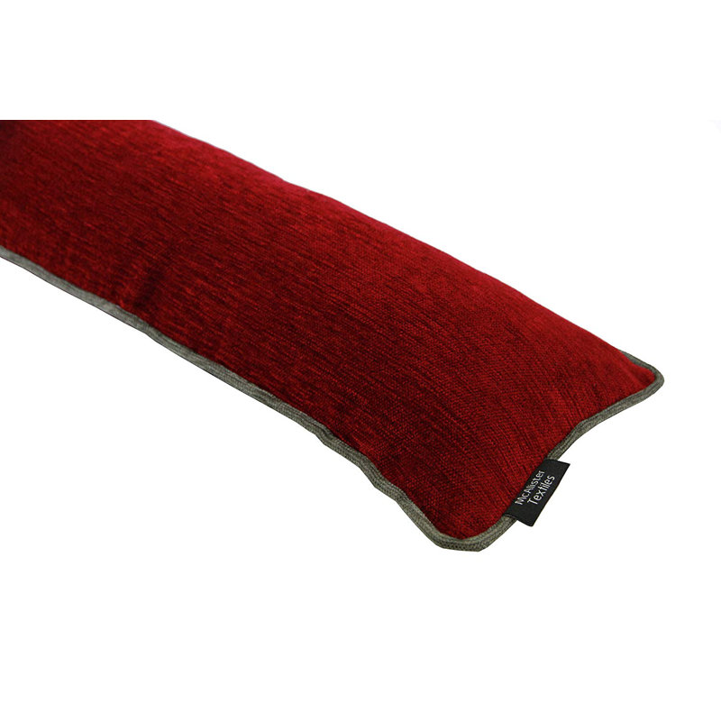 Alston Fabric Draught Excluder, Red/Grey