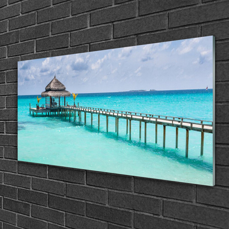 Sea Bridge - Unframed Photograph on Glass