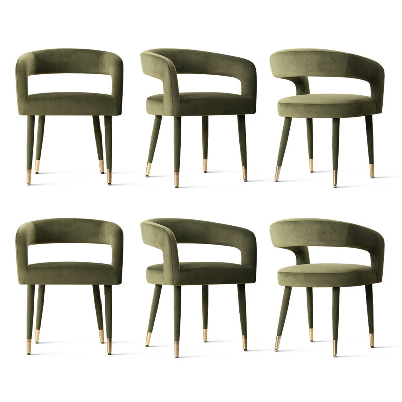 Chaises de salle à manger Modern, Vert