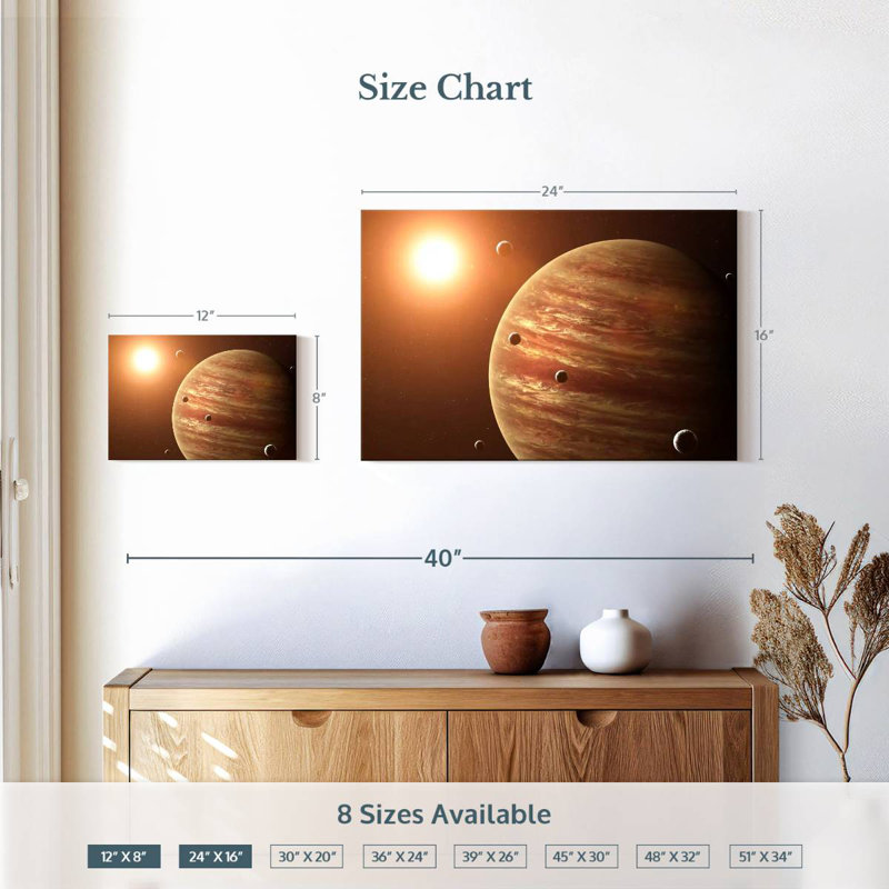 Oberle Sunny Jupiter, 16" H x 24" W
