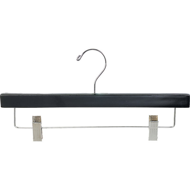 Cintre en bois mince, 50, Noir