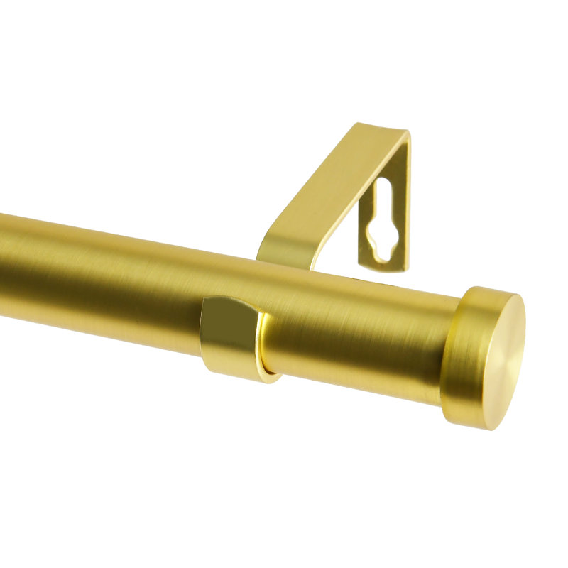 Tringle à rideau 1 pouce Keneil avec embouts en aluminium, tringle à draperies télescopique robuste et résidentielle pour usage résidentiel et commercial (ensemble de 2)