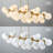 Balster 31-Light Dimmable Modern Linear Glass Bubble Sputnik Chandelier for Dining Room