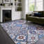 Trellis Cotton and Chenille Flatweave Area Rug-276343550