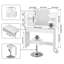 Najira Dressing Table with Mirror