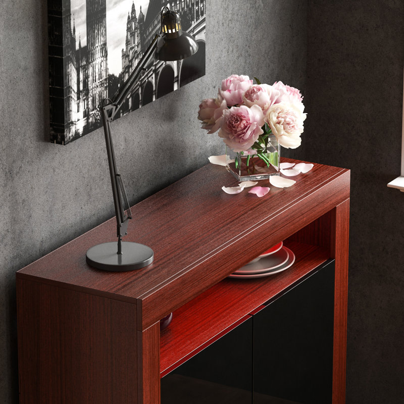 Muskoka 107.01cm Sideboard, Walnut/Black
