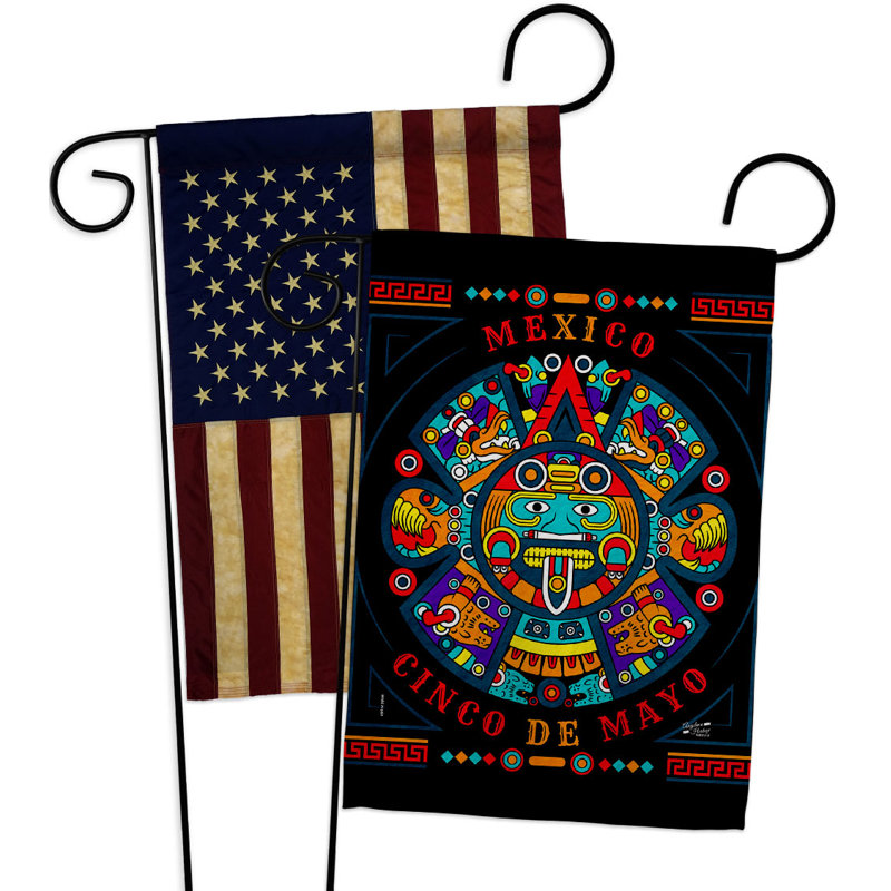 Drapeau de jardin à 2 faces en polyester / mélange de polyester 19 x 13 po