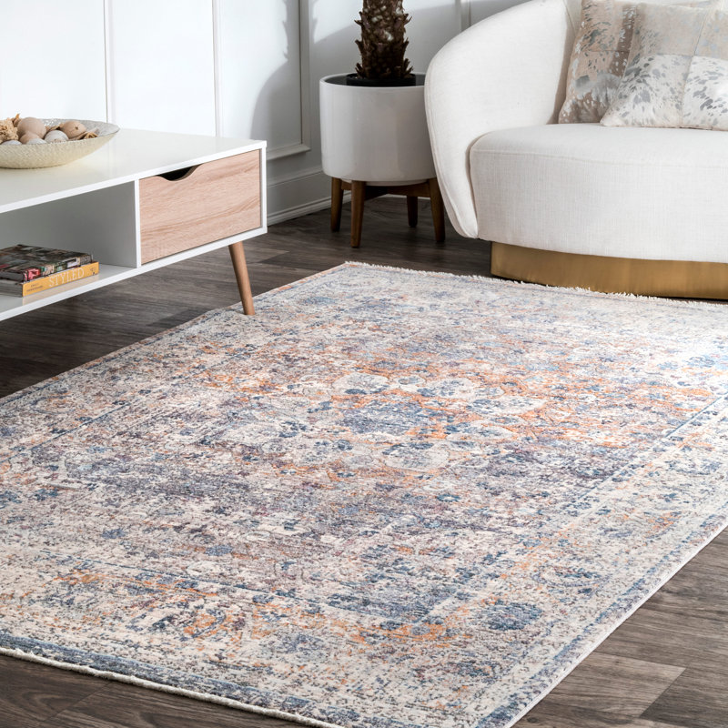 Grecia Viscose Oriental Indoor Rug, Rectangle 5'3" x 7'7"