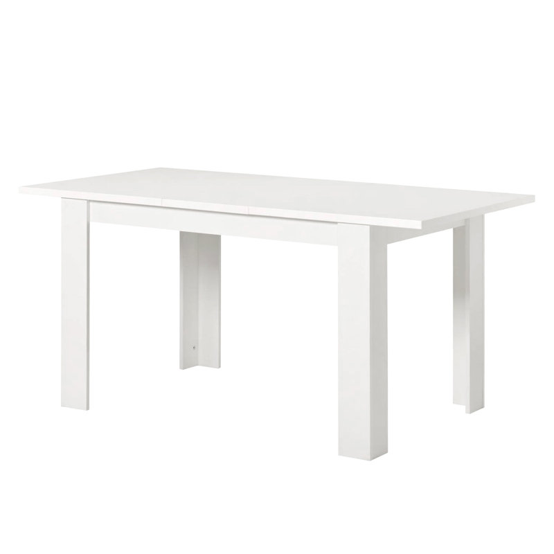 Khaelyn Rectangular Dining Table, White, 75cm H x 80cm L x 120cm W