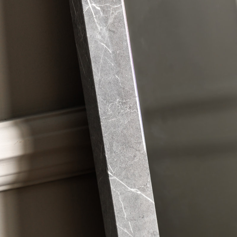 Deanette Rectangle Mirror, Silver, 398.78 cm H x 144.78 cm W