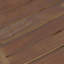 Tabouret de bar d'extérieur à hauteur de comptoir en bois d'acacia, ensemble de 2, finition brun acajou