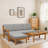 Patio 5-Piece Wood Sectional Sofa Set