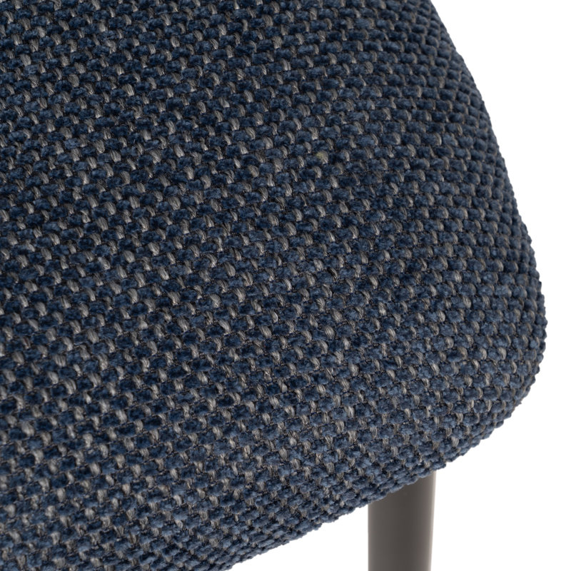 Brieaddy 48cm H Polyester Blend Upholstered Side Chair, Blue