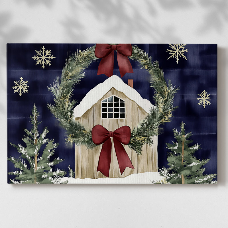 Christmas Holiday Art III - Toile tendue avec châssis - CLXVII, H 32 po x l 48 po