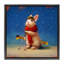 Cadre flottant First Snow Bunny & Skis, design par Lucia Heffernan-1133165100-1133165099