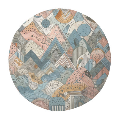 Tapis tressé Kaleidoscope Dreams