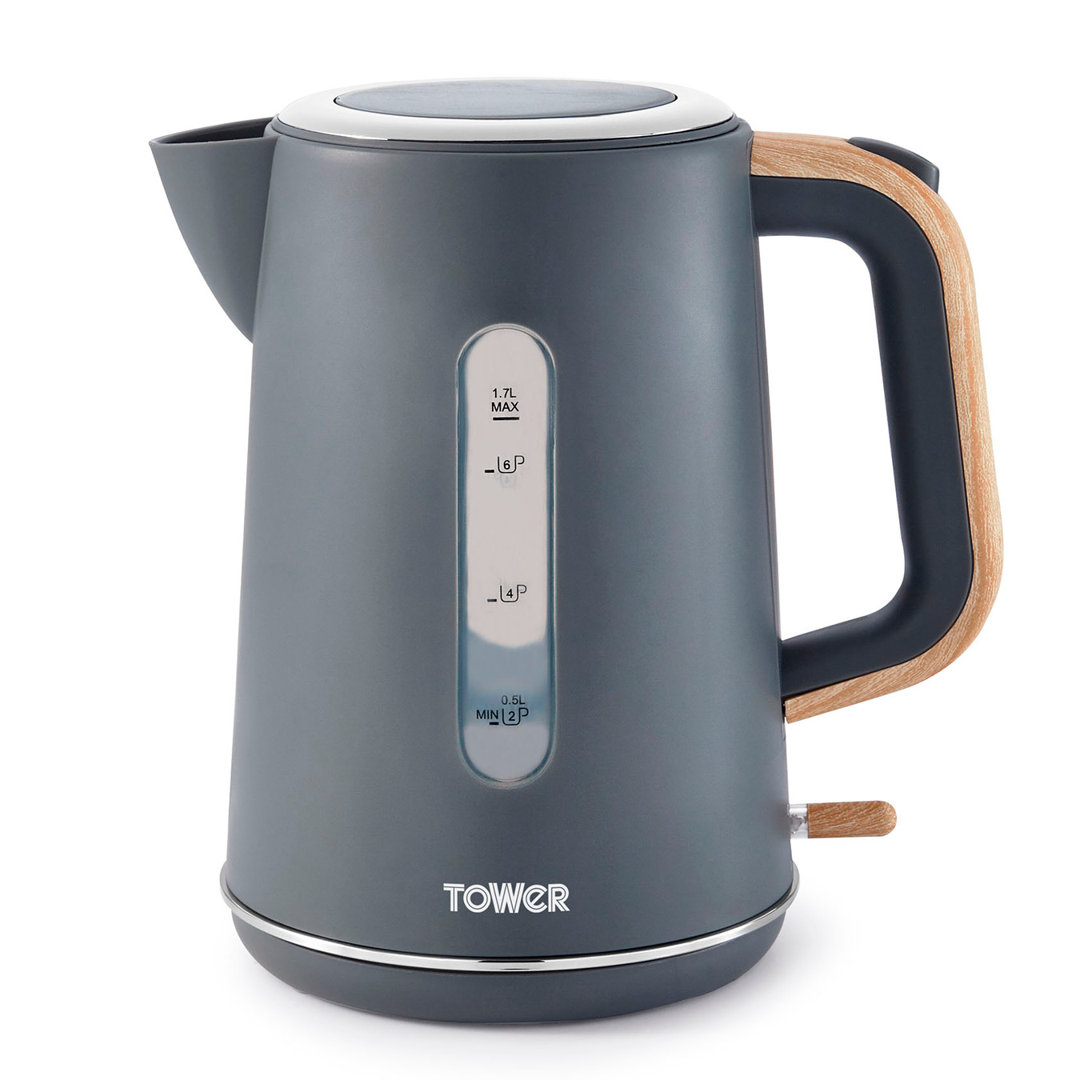 Tower Scandi Kettle with Rapid Boil and Boil Dry Protection, 1.7L, 3kW