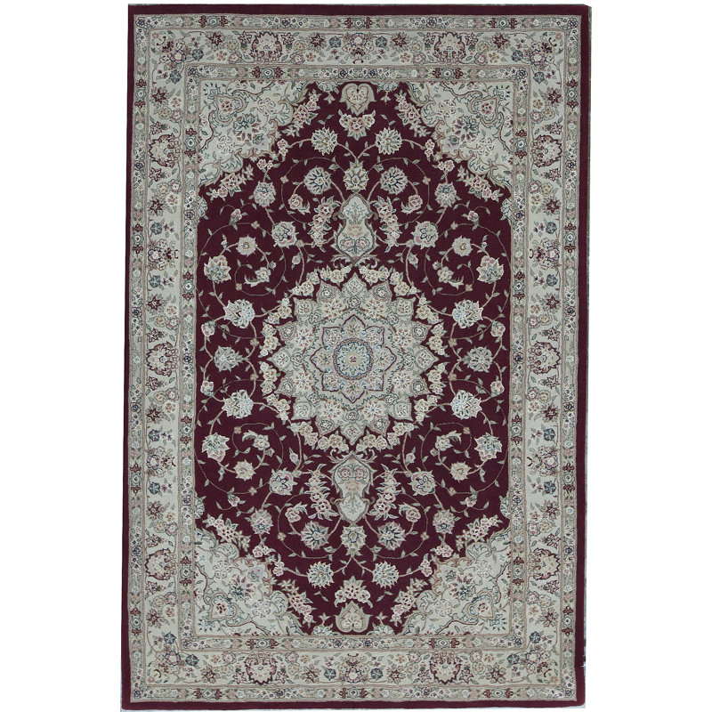 Hand-Knotted High-Quality Gray Area Rug