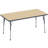 Laminate Adjustable Rectangle 6 Students Activity Table-124232035-124232038