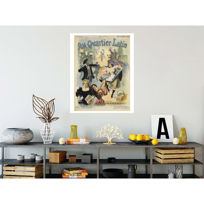 «Au Quarter», affiche par Paul Merwart - Estampe numérique