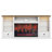 Electric Fireplaces 70" TV Stands with Charging Station for TVs Up To 80'', Wooden LED Entertainment Centers With Electric Fireplaces & Multi-functions Console Tables-1103096598-1092062286