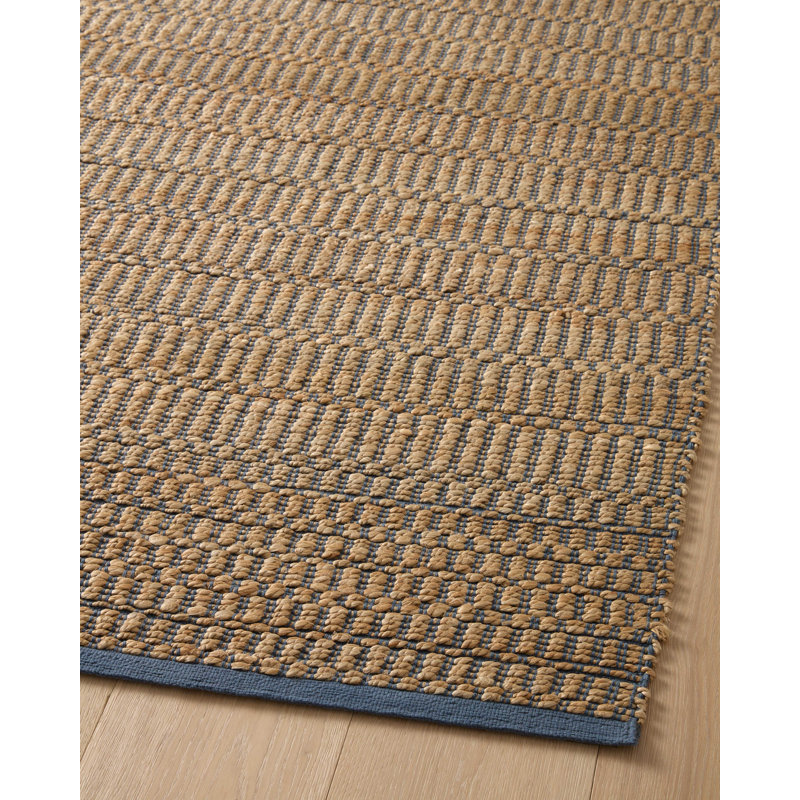 Tapis naturel / bleu marine Angela Rose x Loloi Colton, Rectangle 10 pi x 14 pi