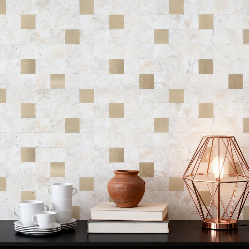No Subject Wall Decals, Beige/Gold