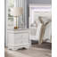 Mobilier de chambre à coucher de style traditionnel avec table de chevet 1 pièce et 3 tiroirs