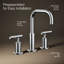 Purist® Widespread Faucet with Drain Assembly Low Lever Handles and Low Gooseneck Spout-547832977