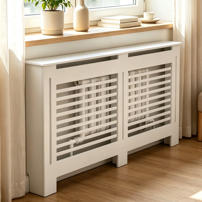 Jebediah Radiator Cover, 92.2 cm H x 152 cm W x 19 cm D