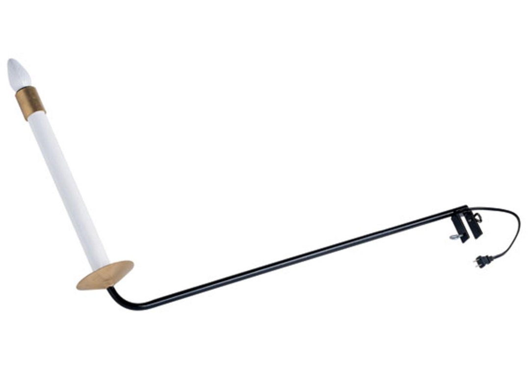 White and Gold Christmas Candle Lamps 25" (Set of 2) Northlight Seasonal