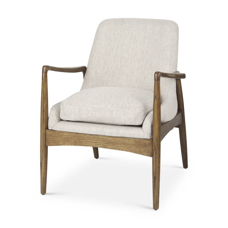 Fauteuil l 27,8 po Russell, Brun moyen