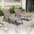 2PCS Set Outdoor Lounge Chair Cushion-1649850040