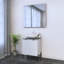 Ensemble de meuble-lavabo simple 23,6 po avec dessus Lissia-1357835662-1357835663