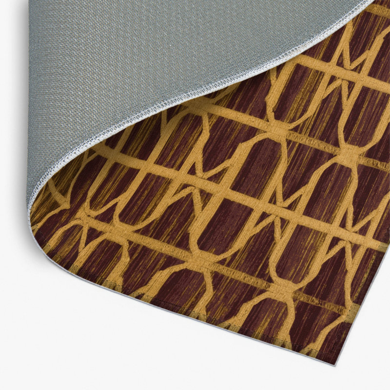 Tapis brun intérieur et extérieur Trellis, Rectangulaire 2 pi x 3 pi