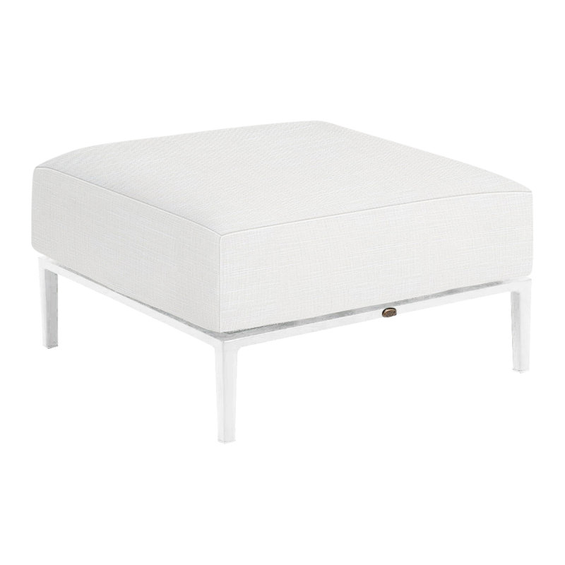 Repose-pieds Havana, Blanc naturel Avila, No welt/Standard fill, Black