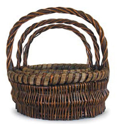 World Menagerie Wicker Decorative Basket