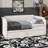 Daybed With Pop Up Trundle, Twin Size Upholstered In Velvet-1904828532