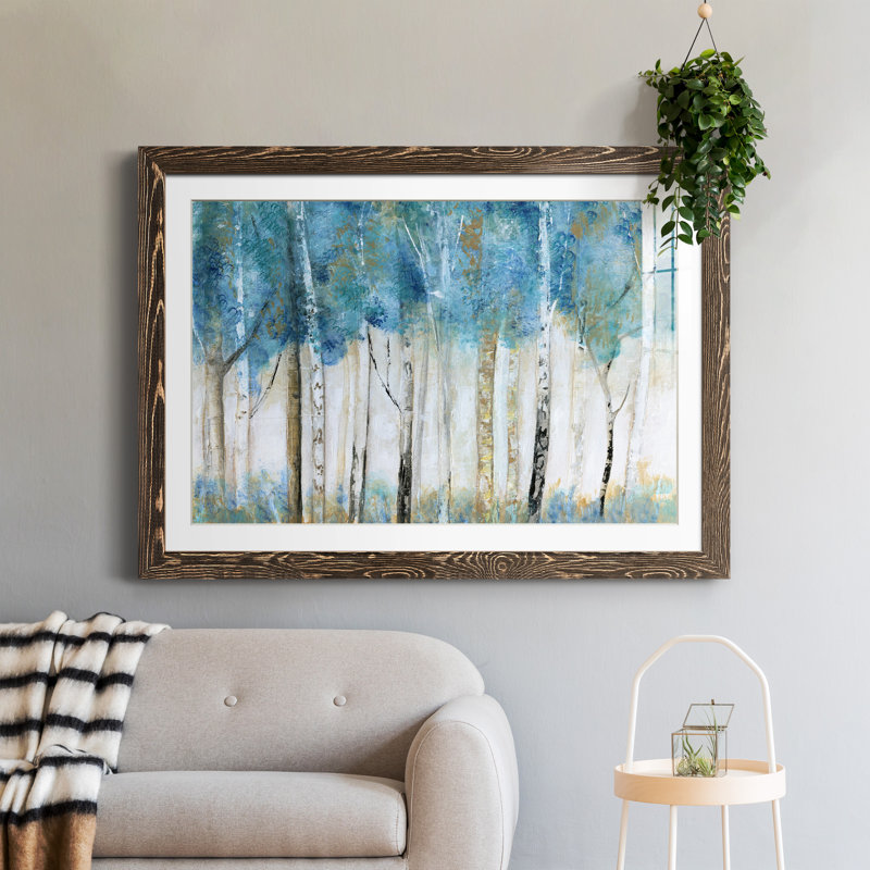 Magical Wood - Peinture encadrée, Encadré de bois de noyer, H 31,5 po x l 23,5 po x P 1,5 po
