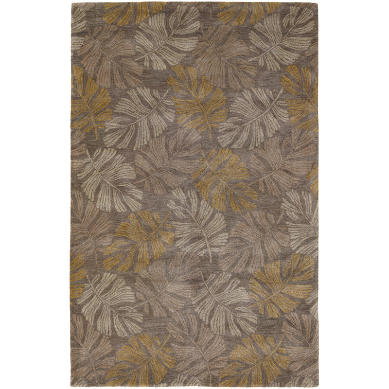 Tapis brun léger Pierview, 5 pi x 7 pi 6 po