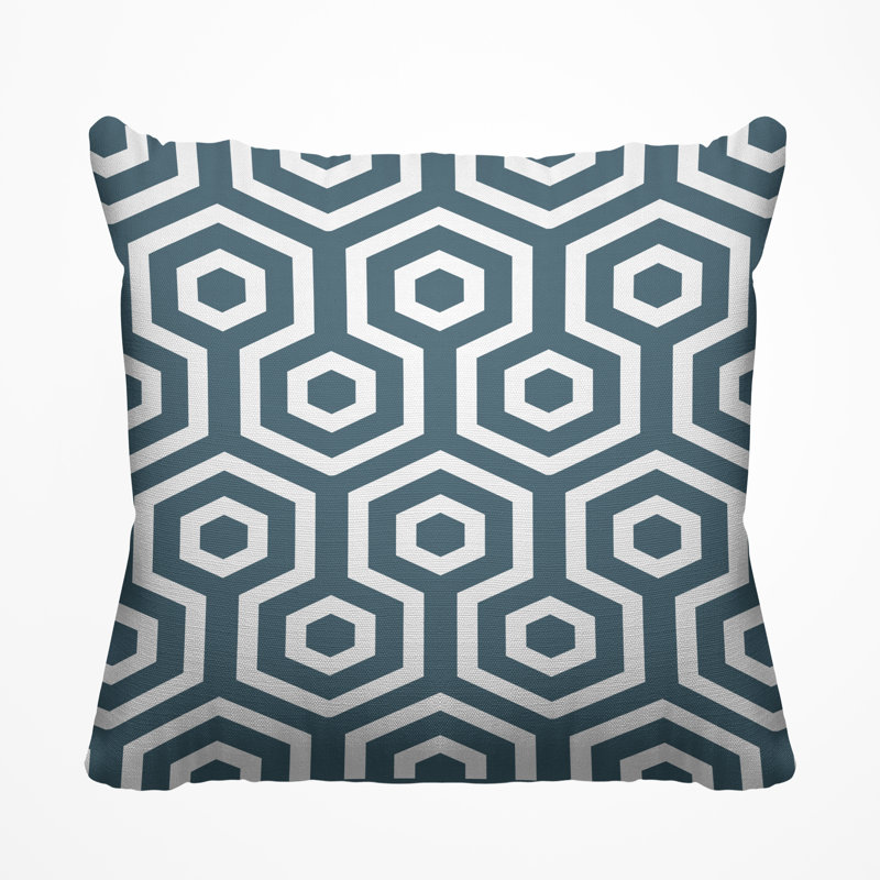 Housse et insert de coussin décoratif extérieur Hilton, H 15 po x l 15 po, Ardoise
