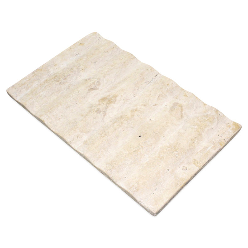 Beige Rectangular Stone Serving Tray