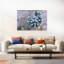 Ant On Blue Buds Delicate Ant Flower Nature Wall Art Print 1 Piece Wrapped Canvas Wall Art-946359643