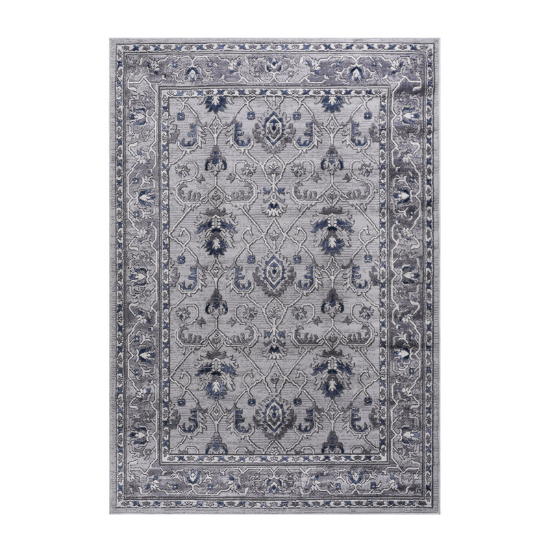 5x7 Grey/blue/ Entryway Carpet - Non-shedding, Stain , Withstands Wear And Tear Rug Heavy Use, Rectangle 5'2" x 7'6"
