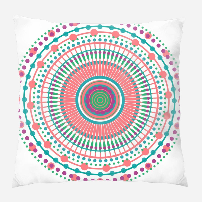Geometric Microsuede Reversible Throw Pillow