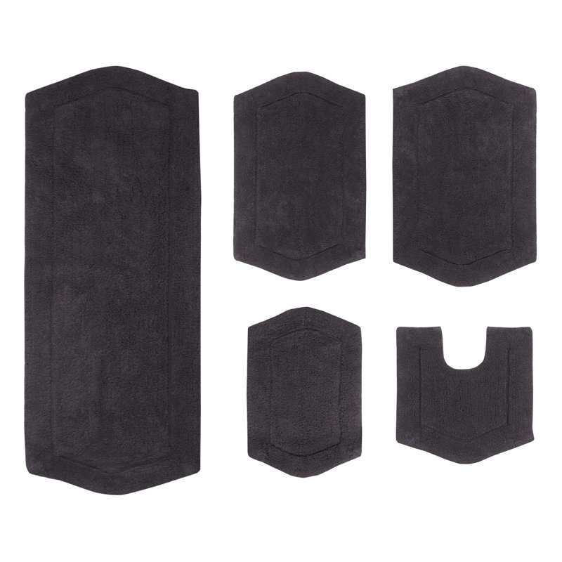 Tapis pour salle de bain Morissette, Gris