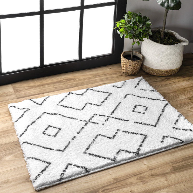 Tapis blanc moelleux Sofie, Rectangle 2 pi x 3 pi