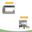 Lit superposé simple au-dessus de double avec tablettes, escalier de rangement et 2 tiroirs-1582526691